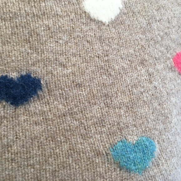 Telluride Clothing Co Stripe Heart Sweater Vintage Womens Sm Fine Merino Wool - Picture 4 of 13